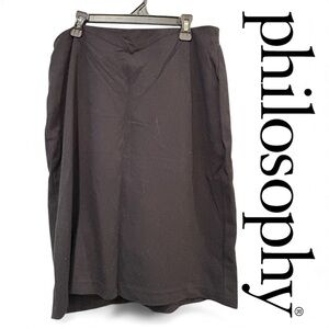 Philosophy Black Skirt with Gold Zipper. Size 10